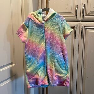 I-Scream Zip Up Hooded Romper Size 6/8